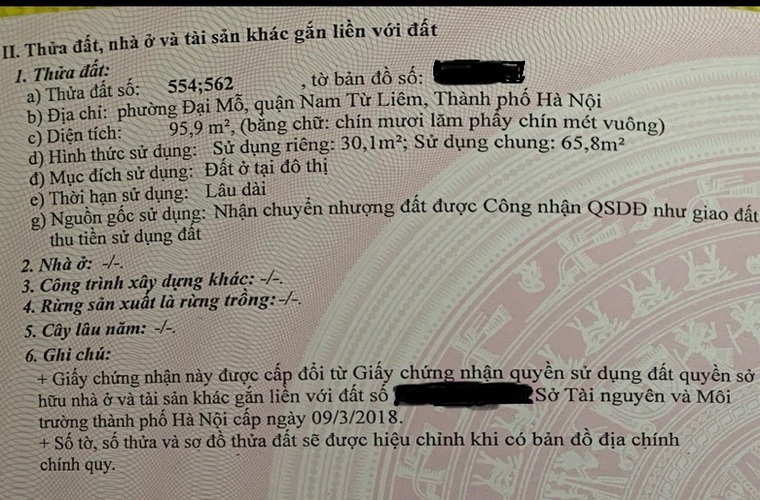 Bán nhà phường Đại Mỗ, Nam Từ Liêm, 30m